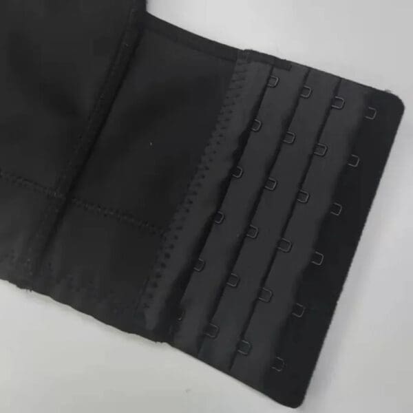 A black wallet is open to show the inside of it.