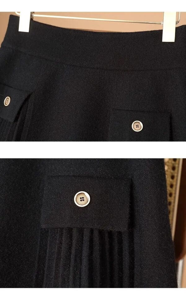 A close up of buttons on the back of a jacket